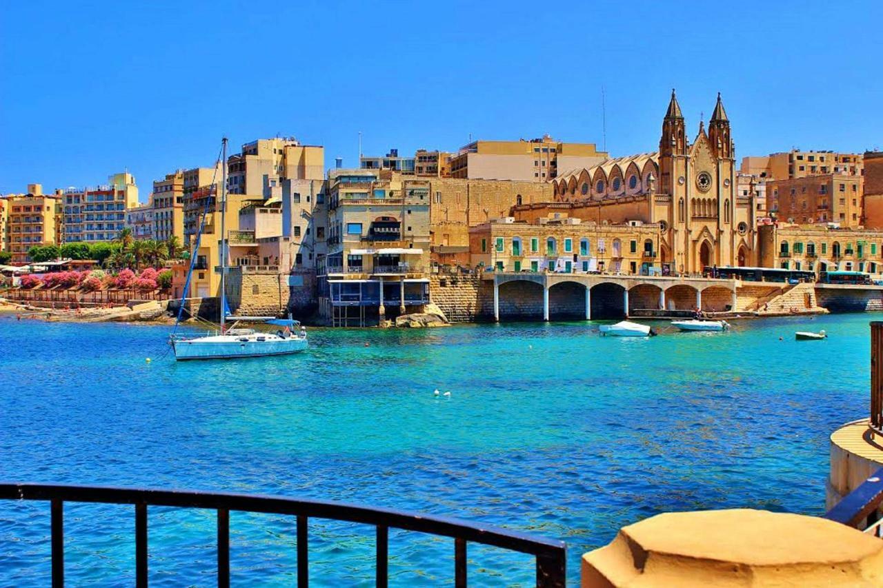Gorgeous Apartment With Terrace In Fort Cambridge, Pool Sliema Bagian luar foto